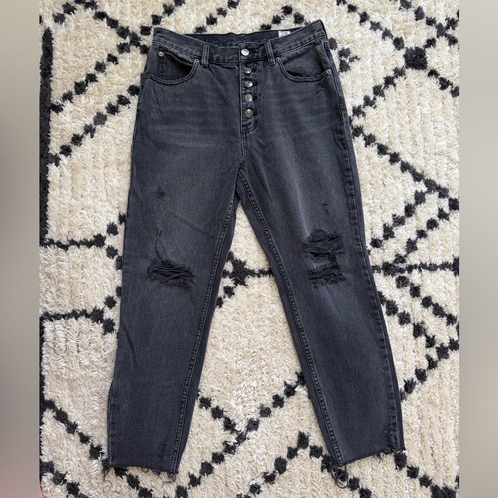 We The Free High Waisted Distressed Jeans